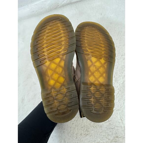 Dr. Martens Kids 1460 Taupe Leather Boots Size 11 - Picture 11 of 11